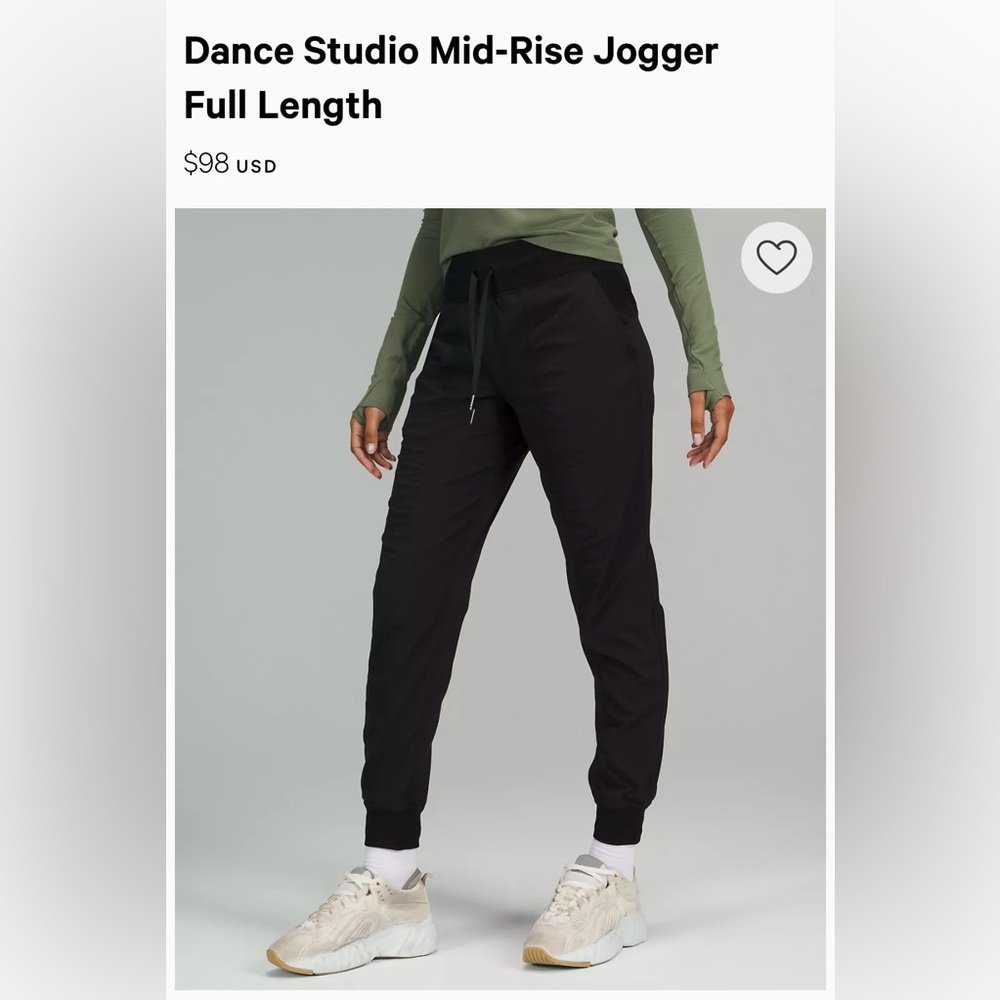 LULULEMON Black The Studio Joggers 6